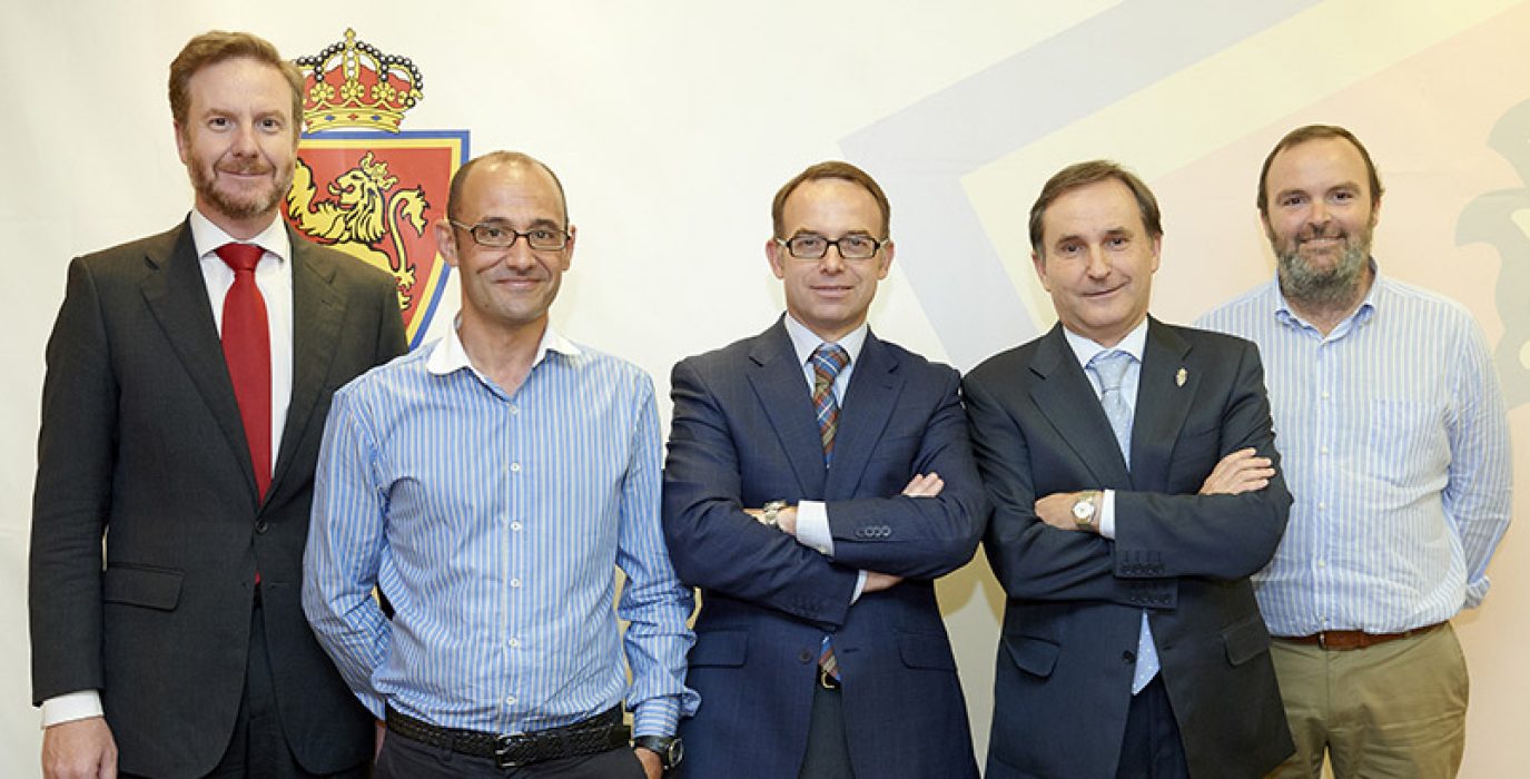 Christian Lapetra, Fernando Sainz de Varanda, Carlos Iribarren, Fernando de Yarza y Fernando Rodrigo, forman el consejo de administración de la Fundación Zaragoza 2032.