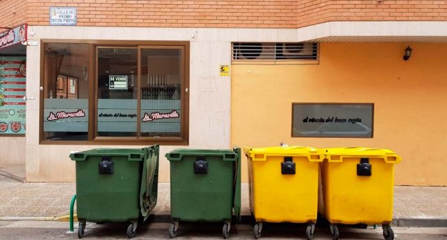 Contenedores de basura de la localidad. | Foto: Ayuntamiento de Calatayud