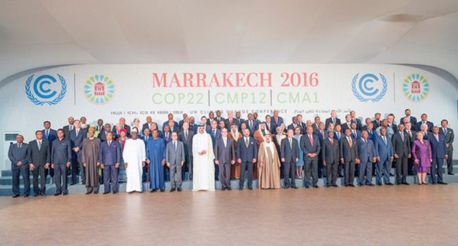 Jefes de Estado y presidentes de Gobierno presentes en Marrakech. Foto: UNclimatechange