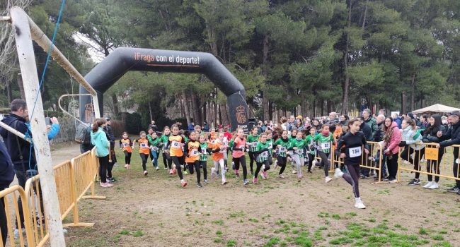 Salida de una de las pruebas del cross. | Foto: Comarca de Baix Cinca