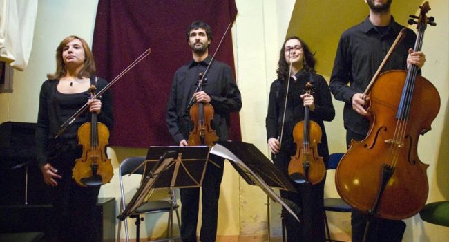 Foto: cuarteto de cuerda Pirineos
