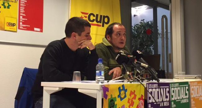 Quim Arrufat y David Fernàndez. Foto: CUP