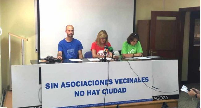 Rueda de prensa Plataforma de Afectados por la Hipoteca y Stop Desahucios de Aragón