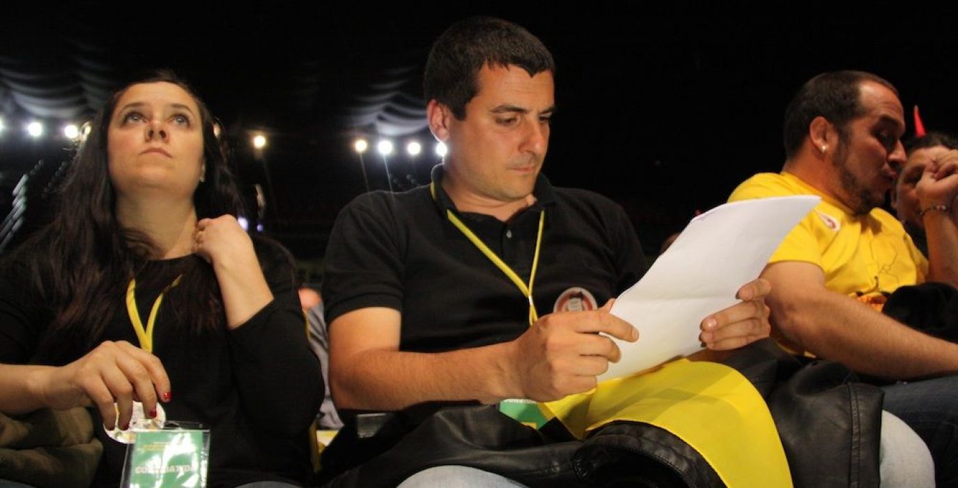 Isabel Vallet, Quim Arrufat y David Fernandez, diputados de la CUP. Foto: CUP