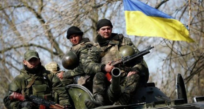 Tropas del ejército de Kiev.