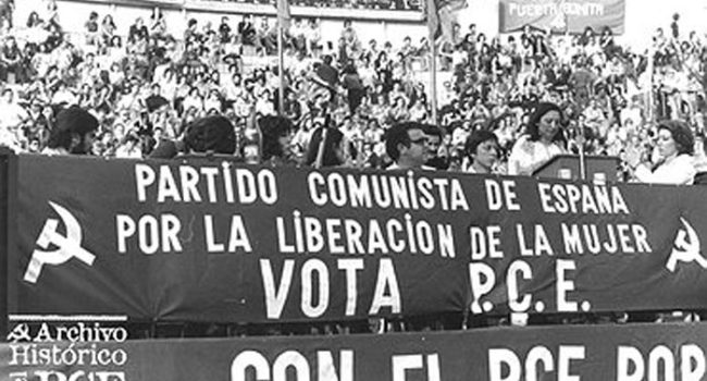 Mitin de la campaña de elecciones de 1977 | Foto: Archivo Histórico del PCE