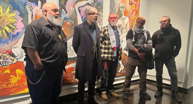 Un instante de la inauguración de la exposición. | Foto: DPZ