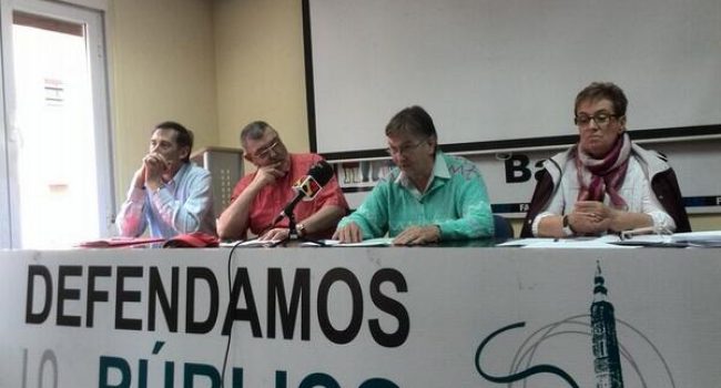 Rueda de prensa de la FABZ denunciando la situación de la Residencia de Mayores 'Santa Ana' de Utebo. Foto: @barrioszgz (Archivo)