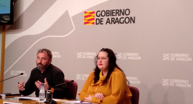 Santiago Boira y Natalia Salvo. Foto: Gobierno de Aragón.