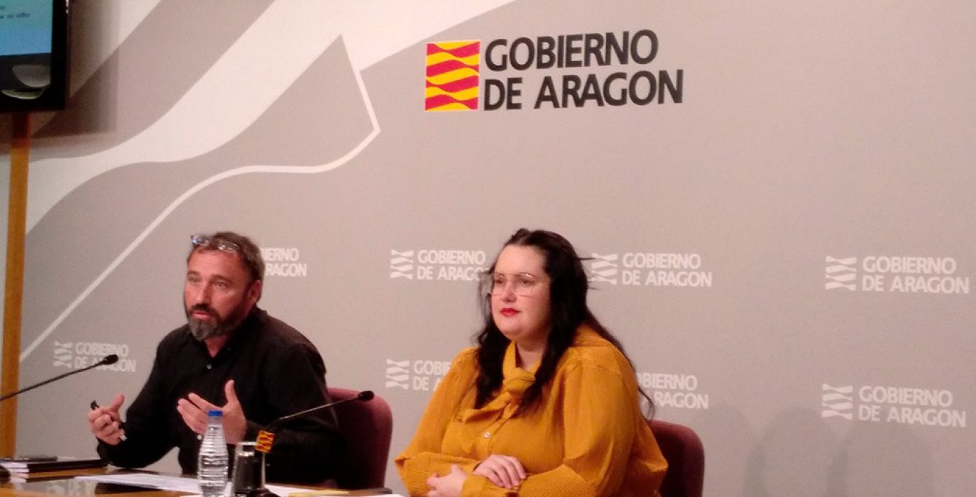 Santiago Boira y Natalia Salvo. Foto: Gobierno de Aragón.