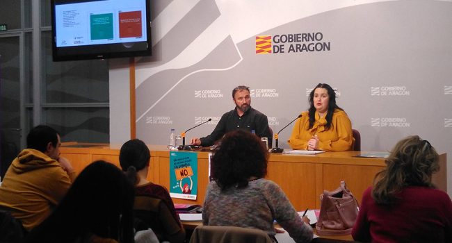 Santiago Boira y Natalia Salvo. Foto: Gobierno de Aragón.