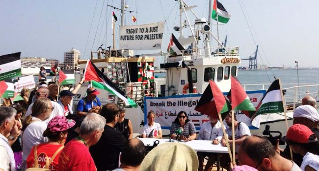 Imagen de archivo de una presentación de la Flotilla de la Libertad. | Foto: freedomflotilla.org