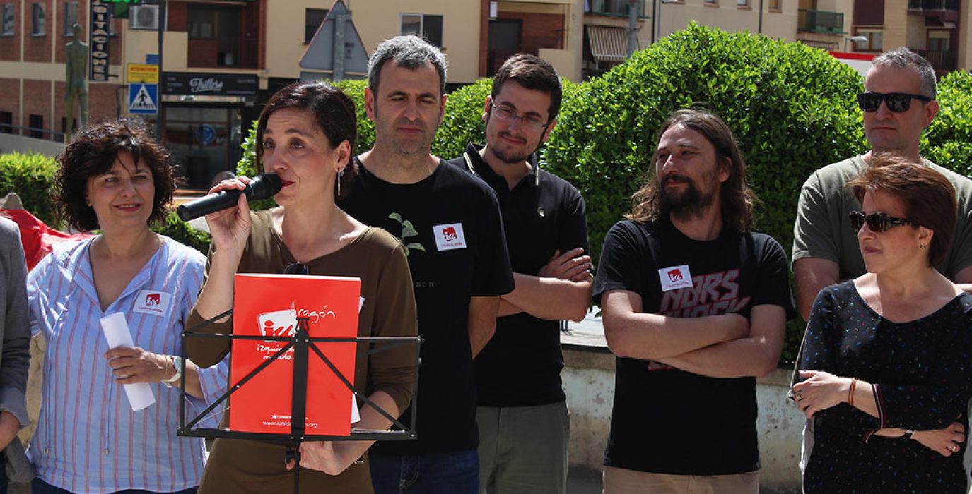 María Milián durante la presentación de la candidatura. Foto: IU.