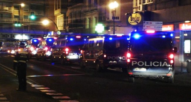 CGT: "El despliegue policial no solo ha sido desmedido, sino que ha sido una auténtica
barbaridad". Foto: @serchiotella