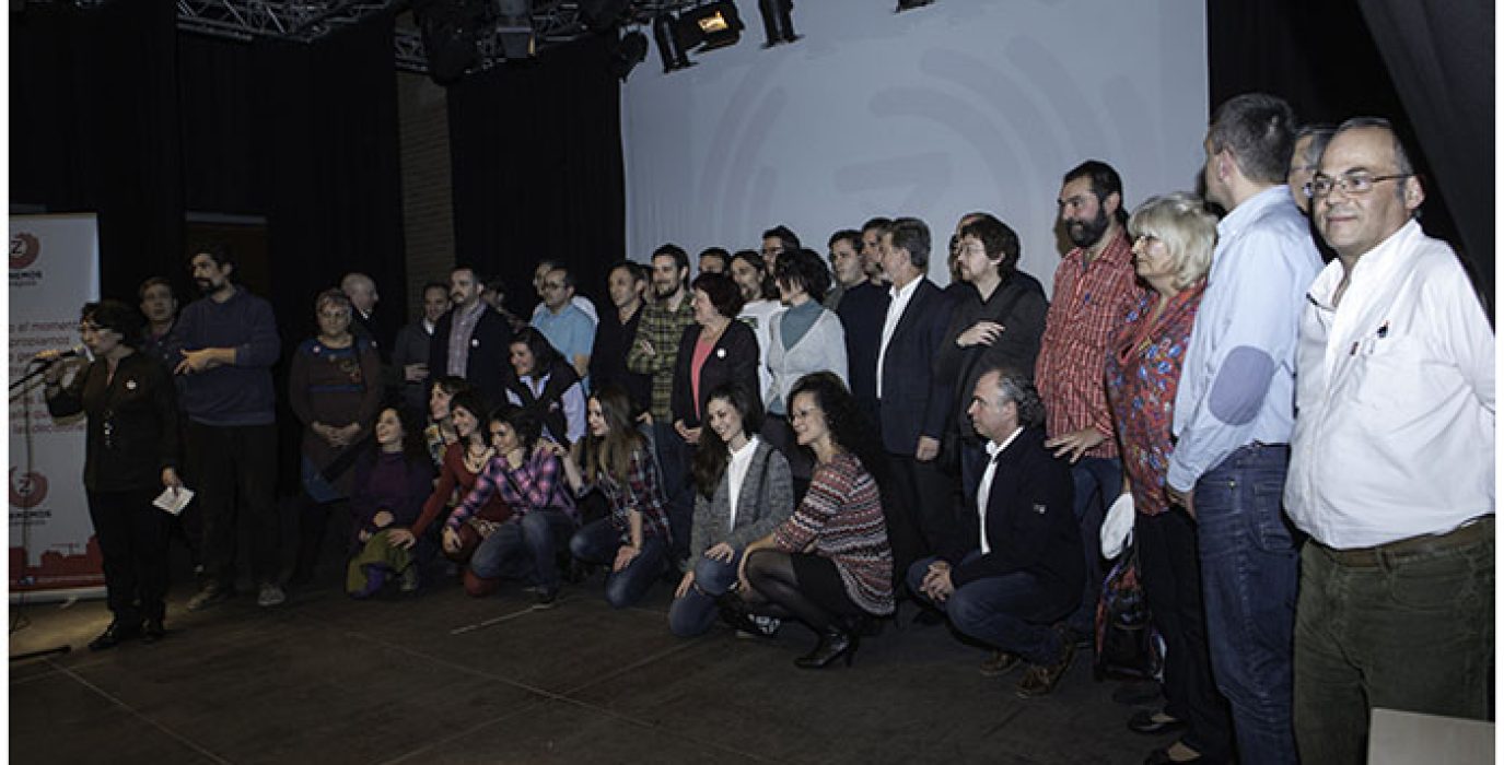 Las y los candidatos durante el acto de presentación. Foto: Primo Romero
