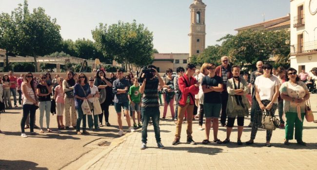 Foto del acto en Pina en defensa de los derechos humanos.