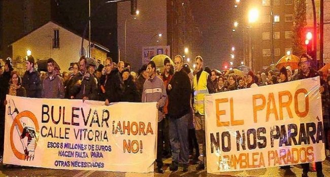 gamonal pancartas chorche tricas