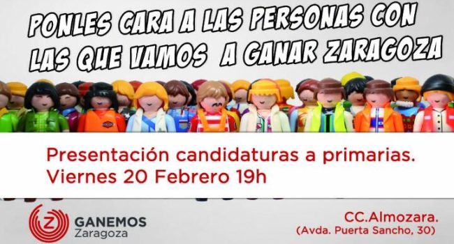 Cartel del acto de esta tarde.