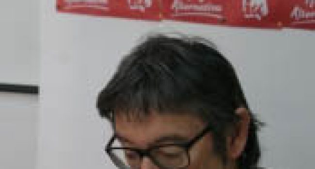 El coordinador comarcal de IU A Llitera, Carlos Gavín.