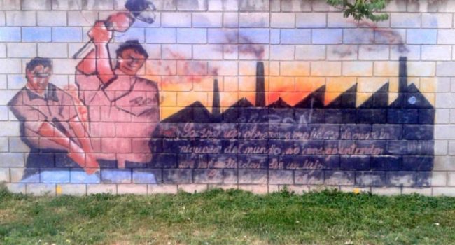 Conservación y protección del grafiti en homenaje al Movimiento Obrero en La Jota