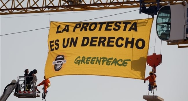 greenpeace #sinmordazas madrid 30J