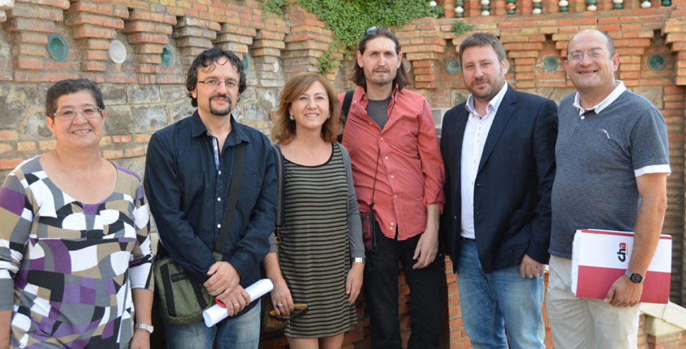 Representantes de CHA: Francisca Marzo (Alcaldesa de Cuevas de Almudén), Ángel Sánchez (concejal de Bronchales), Marisa Romero (alcaldesa de Villastar), Javier Carbó (alcalde de Escucha), José Luis Soro (presidente de CHA), Adolfo Villanueva (secretario territorial de CHA en Teruel). Foto: CHA