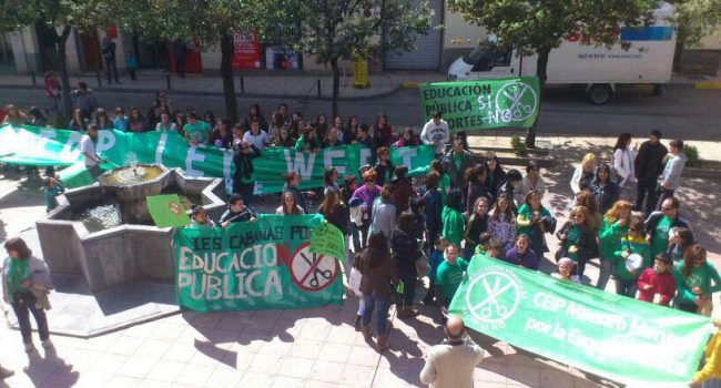 Tercera jornada de huelga educativa en Aragón