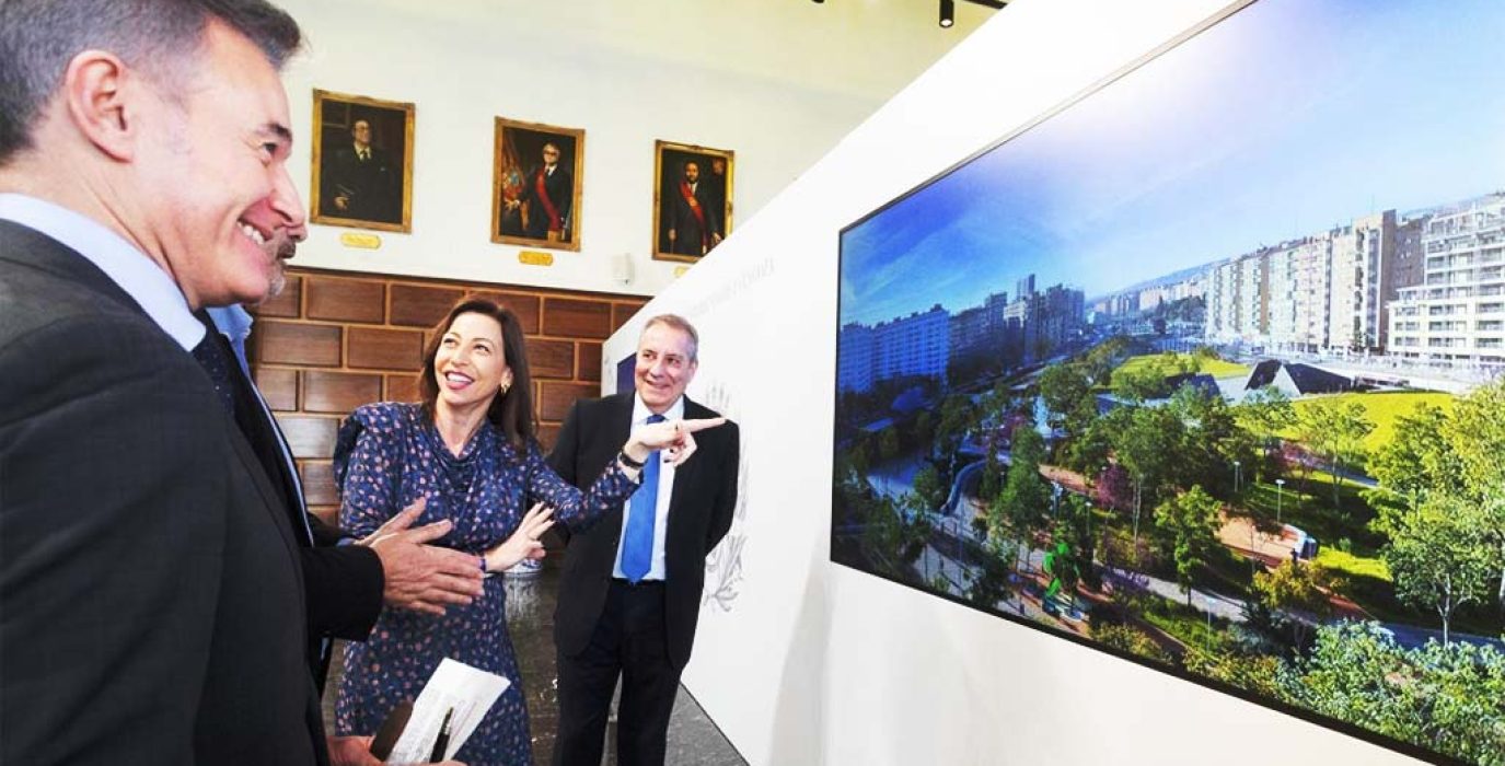 Natalia Chueca y Víctor Serrano en la presentación del proyecto en marzo de 2025. | Foto: AZ