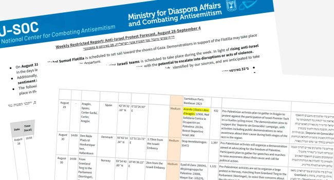 Composición en la que aparece la tercera página del informe en la que se señala a AraInfo