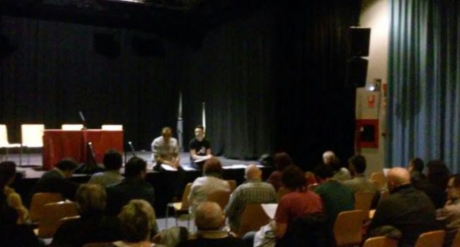 Momento de la asamblea celebrada este viernes. Foto: @iuzaragoza
