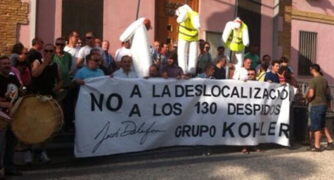 Imagen de la concentración en Pinseque. Foto: @PCEAragon