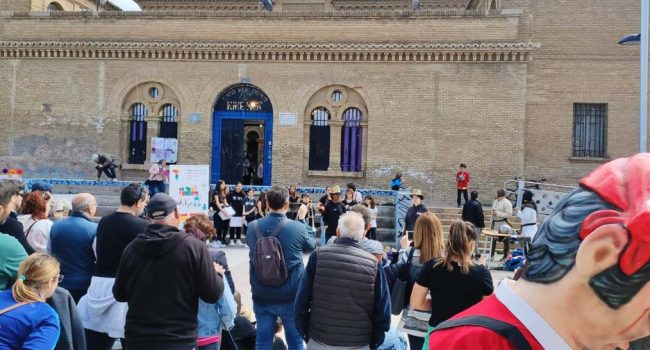 Una de las actividades de la edición del año pasado de las Jornadas de Poesía de Torrero.