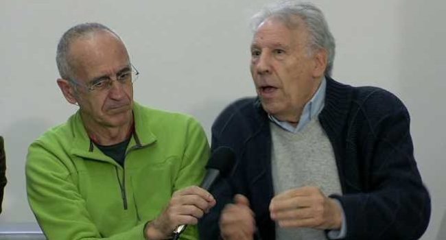 José Iglesisas junto a Manuel Sáez, ambos de Baladre