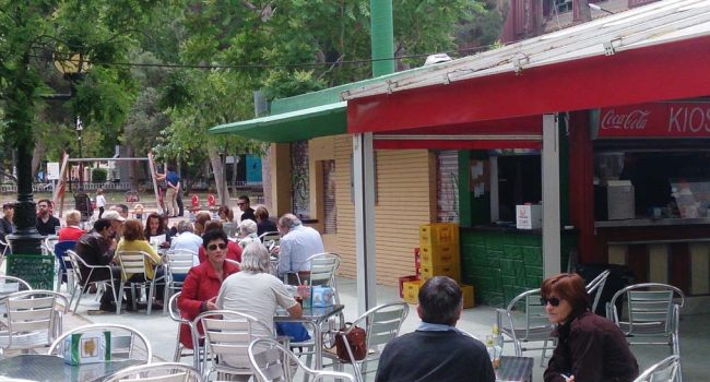 Una foto del kiosco del Parque Pignatelli. | Foto: RRSS