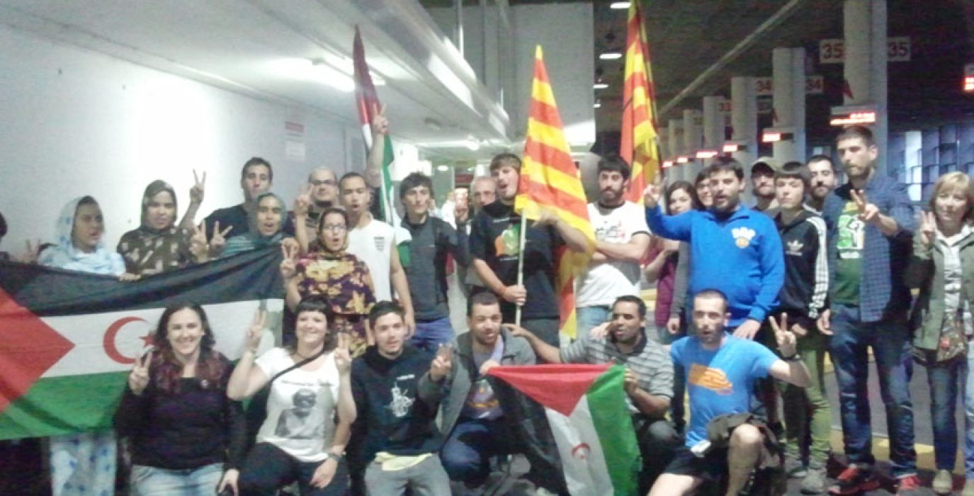 La Brigada Aragón-Sahara ha sido recibida a su llegada a la capital aragonesa por amigas y compañeros. Foto: @arainfonoticias