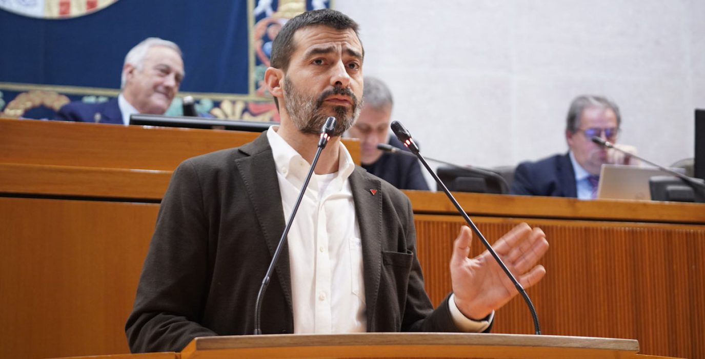 Álvaro Sanz durante un pleno | Foto: Cortes de Aragón