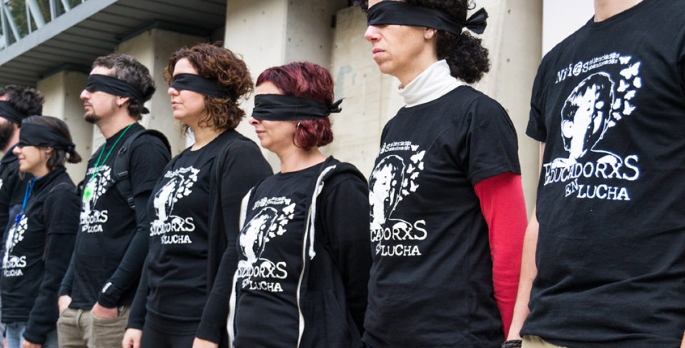 Imagen de una concentración del COA. Foto: Pablo Ibáñez (AraInfo)