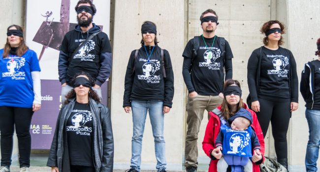 Imagen de archivo de una protesta de Educadores en Lucha. Foto: Pablo Ibáñez (AraInfo)