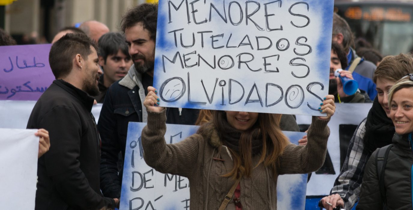 La plantilla del COA mantiene la huelga desde el 1 de noviembre. Foto: Pablo Ibáñez (AraInfo)