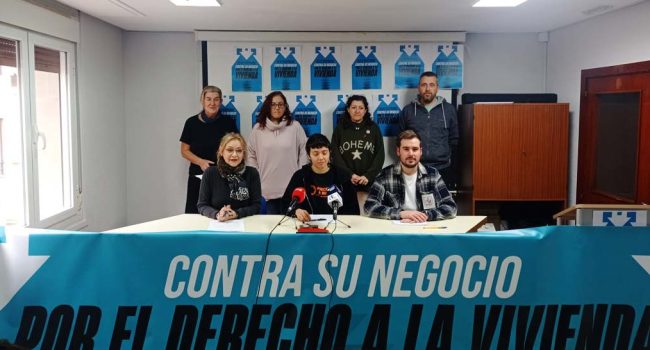 Un instante de la rueda de prensa de este jueves presentando la movilización. | Foto: FABZ
