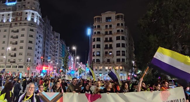 Manifestacion contra las enmiendas del PSOE del pasado 22 de noviembre
