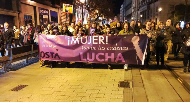 manifestación 8M osta