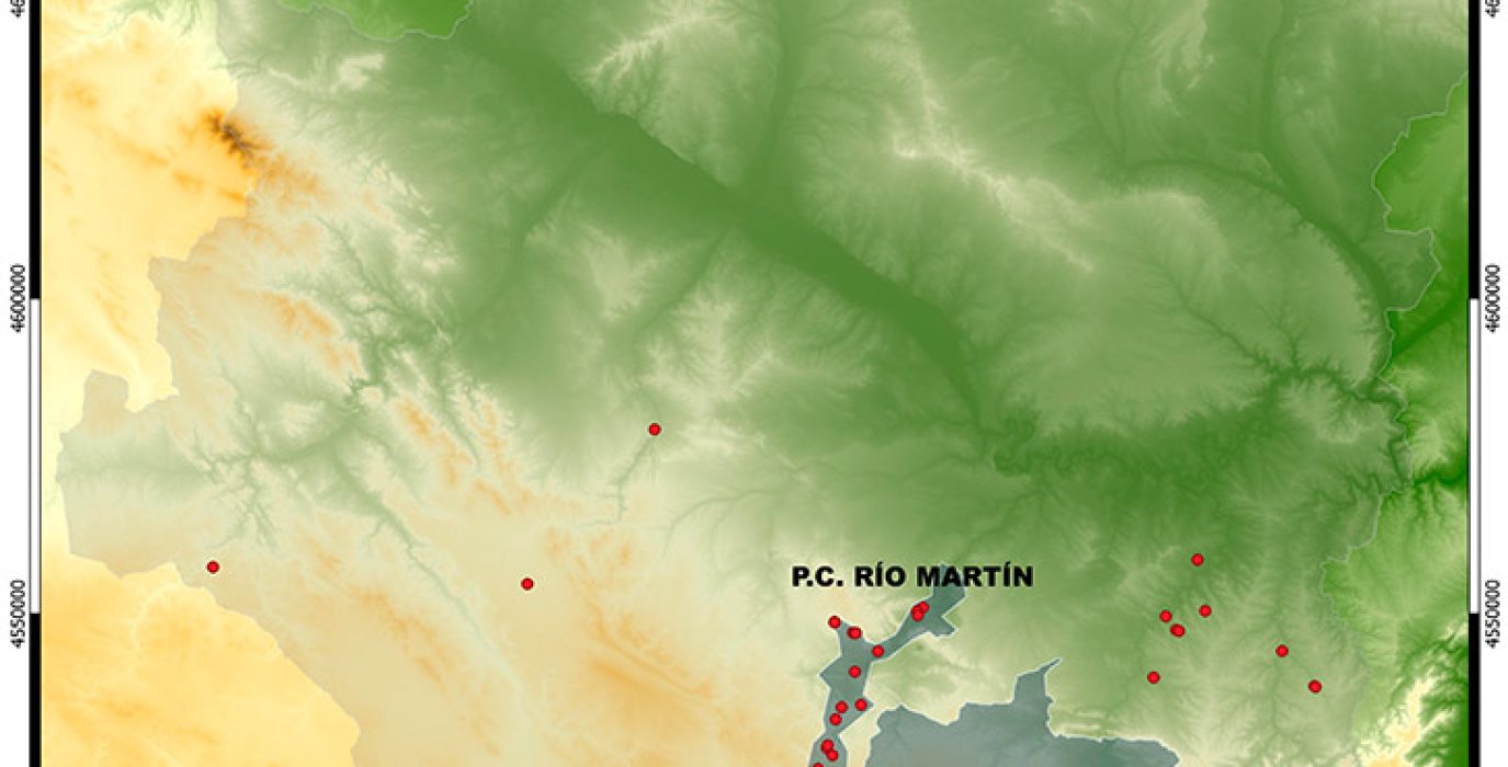 Plano de yacimientos protegidos