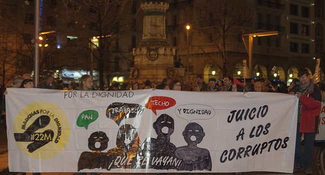 Manifestación en Zaragoza este 29N. Foto: Diego Díaz (AraInfo)