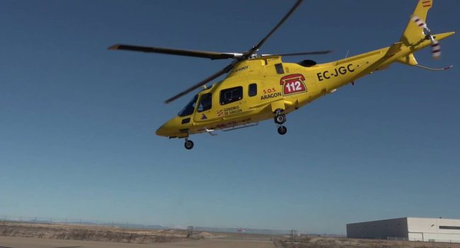 Helicóptero de emergencias del 112.