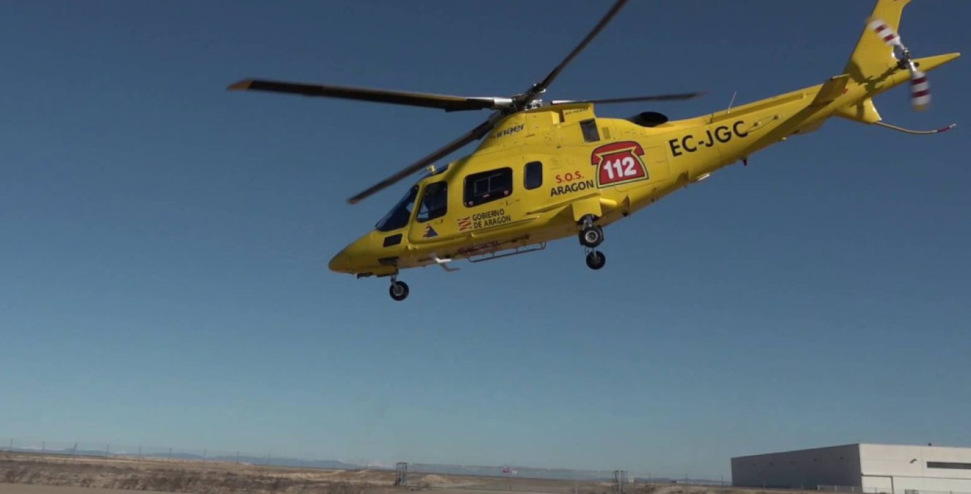 Helicóptero de emergencias del 112.