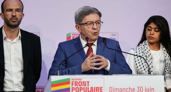 Jean-Luc Mélenchon en una comparecencia reciente | Foto: RTVE