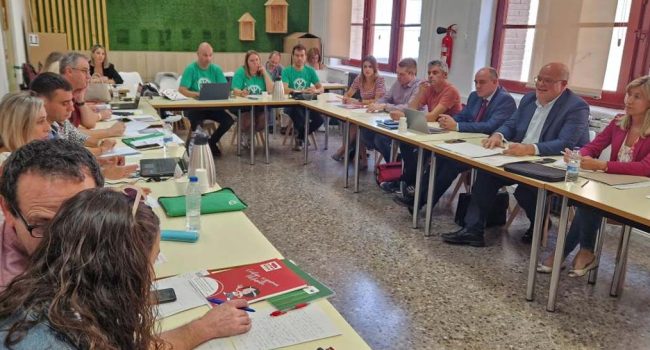 Imagen de archivo de una reunión de la Mesa Sectorial en septiembre de 2024. | Foto: DGA