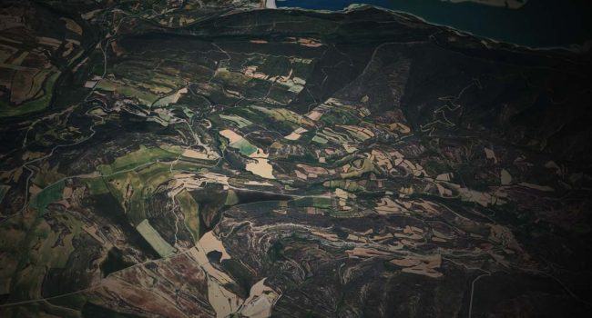 Recreación creada a partir de una vista de la aplicación Maps de Google de la zona afectada por Mina Muga