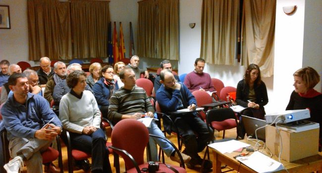 Asamblea constituyente en Biscarrues de Movimiento LindaNO. Foto: Movimiento LindaNo